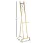 Magritte 57" High Gold Iron Adjustable Stand Floor Easel