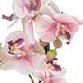 Magritte Pink Orchid 24 1/2" High Faux Flowers in Ceramic Pot