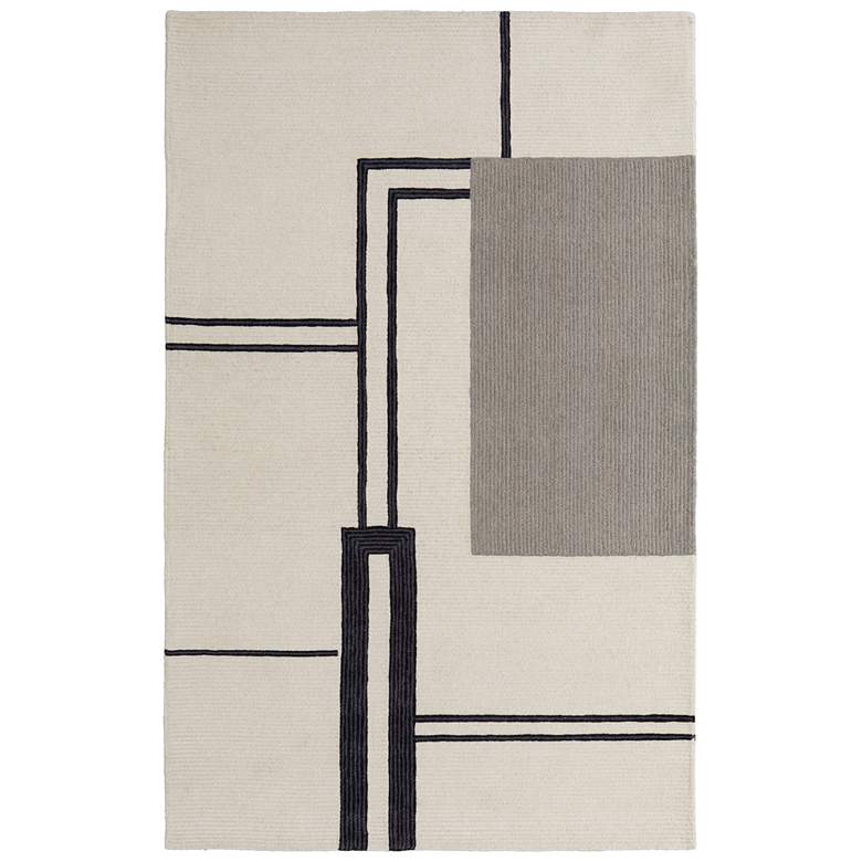 Image 1 Maguire Transitional Abstract Hand Tufted Ivory Area Rug 8899F