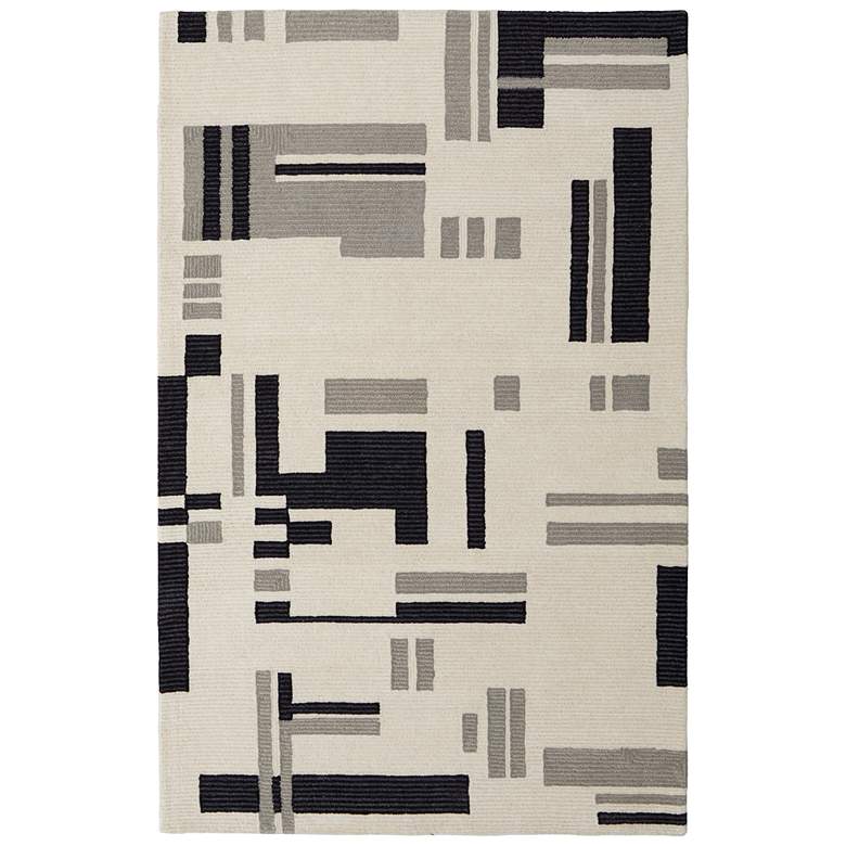 Image 1 Maguire Transitional Abstract Hand Tufted Ivory Area Rug 8903F