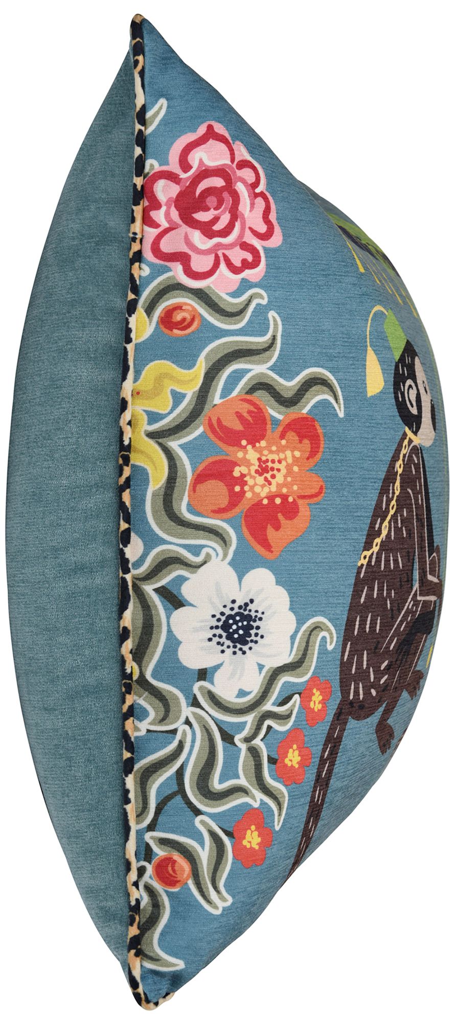 Image 3 Maharaja Monkey 24 x 24 Blue Gray Pillow more views