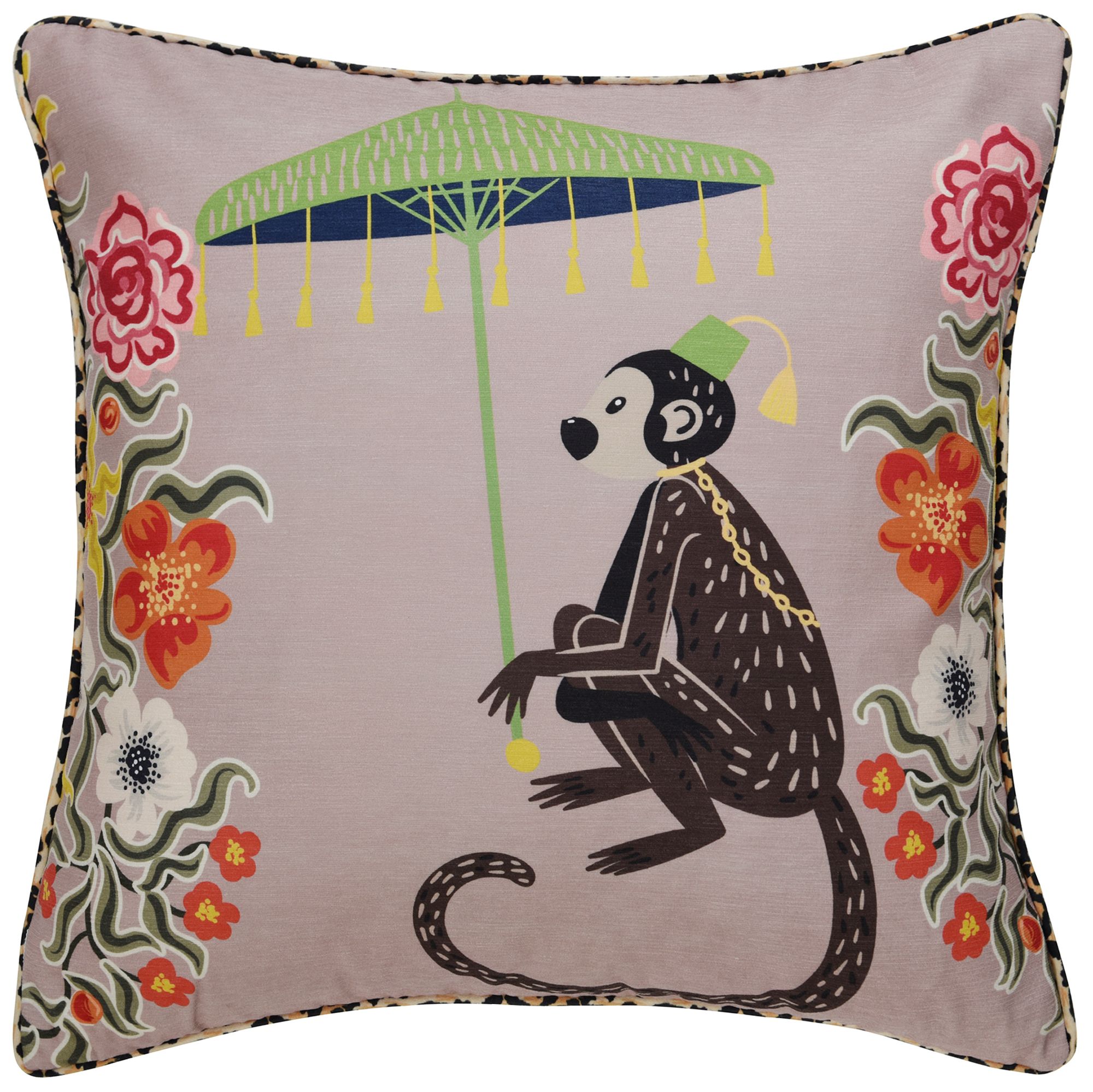 Image 2 Maharaja Monkey 24 x 24 Blush Pillow