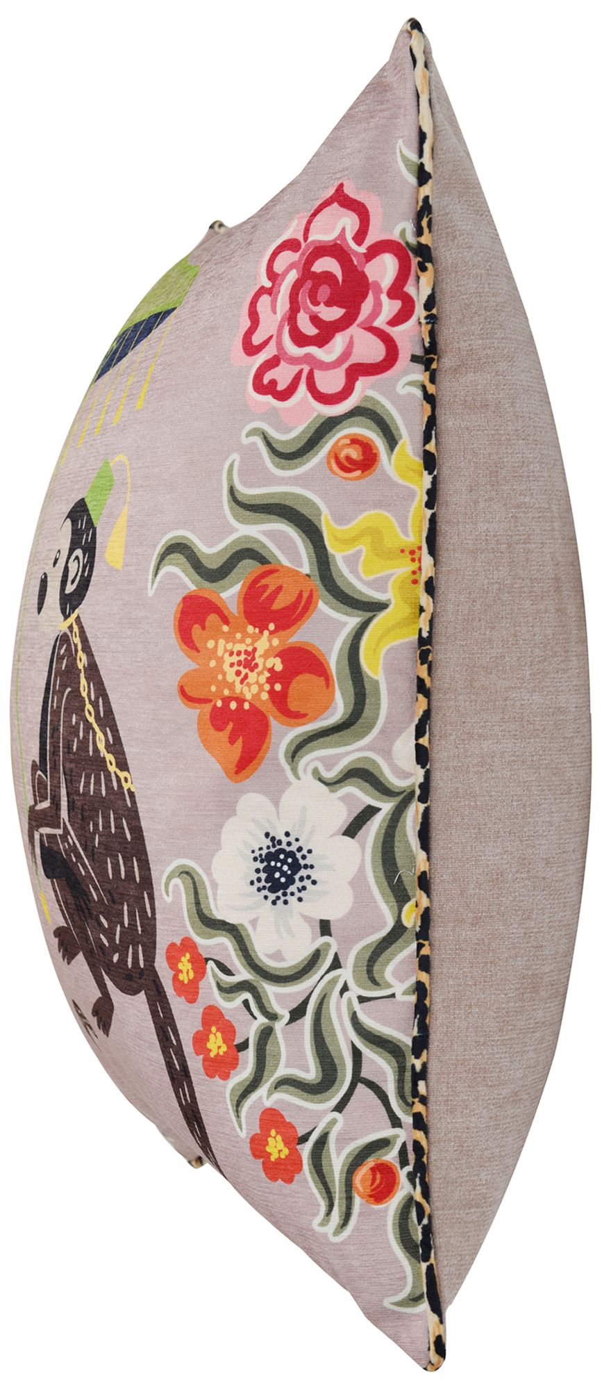 Image 3 Maharaja Monkey 24 x 24 Blush Pillow more views