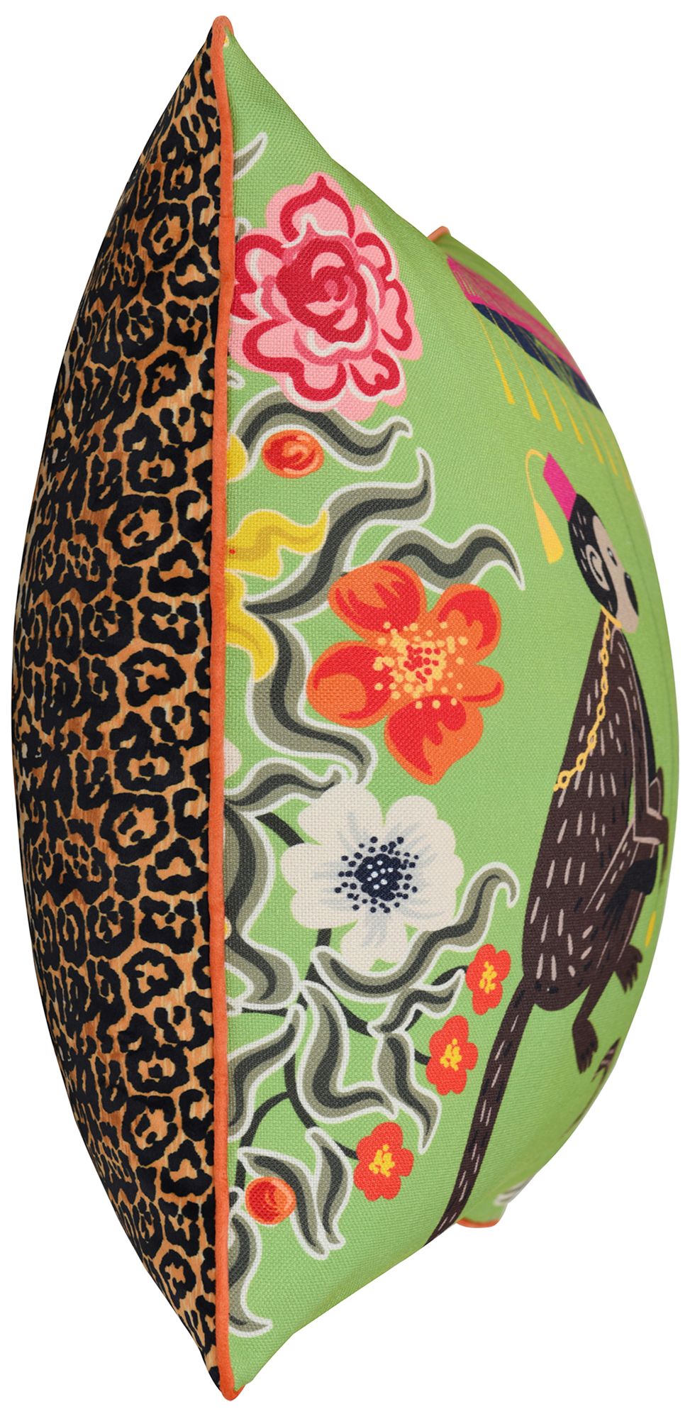 Image 3 Maharaja Monkey 24 x 24 Green Pillow more views