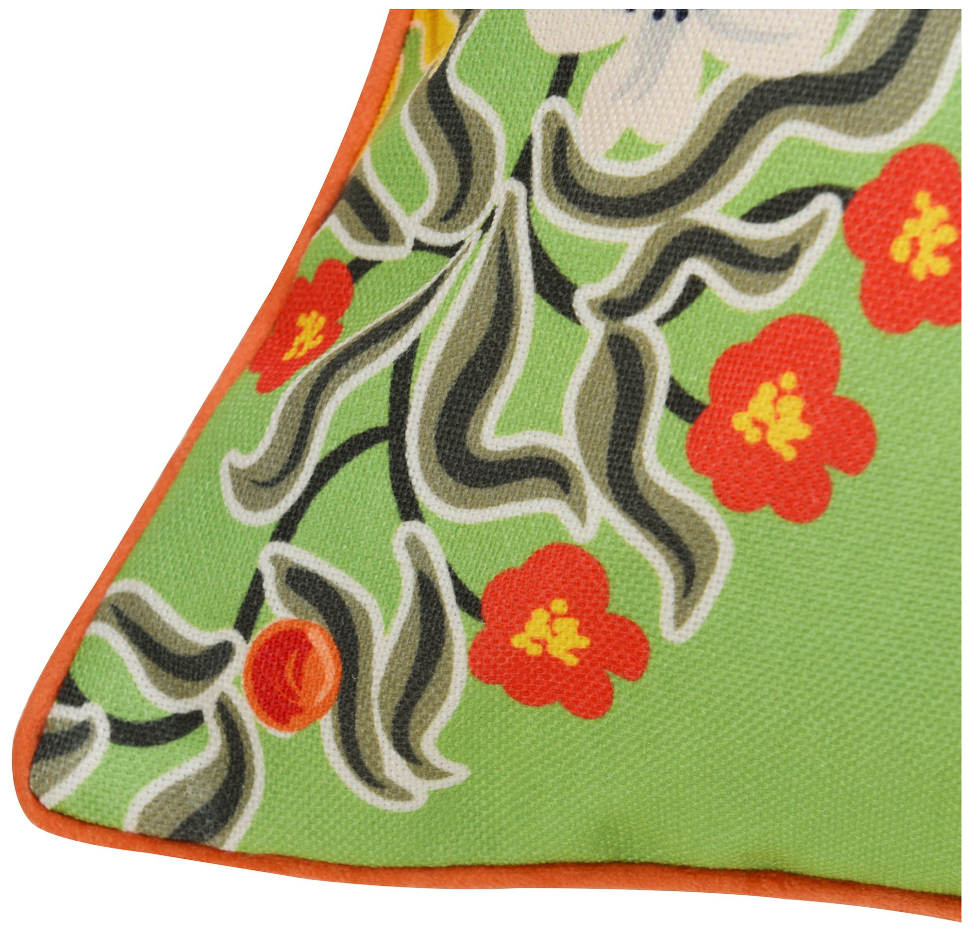 Image 6 Maharaja Monkey 24 x 24 Green Pillow more views