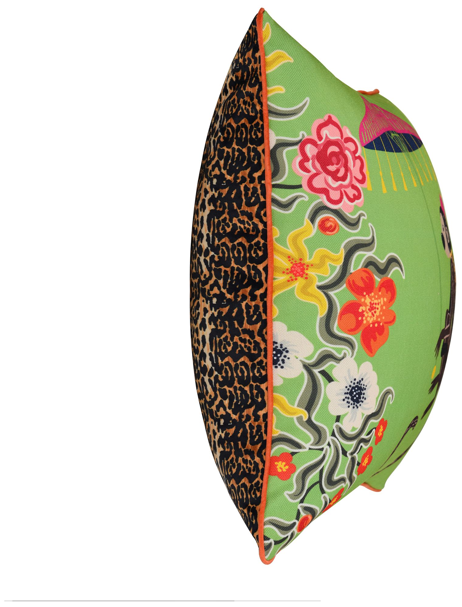 Image 3 Maharaja Monkey 24 x 24 Green Pillow more views