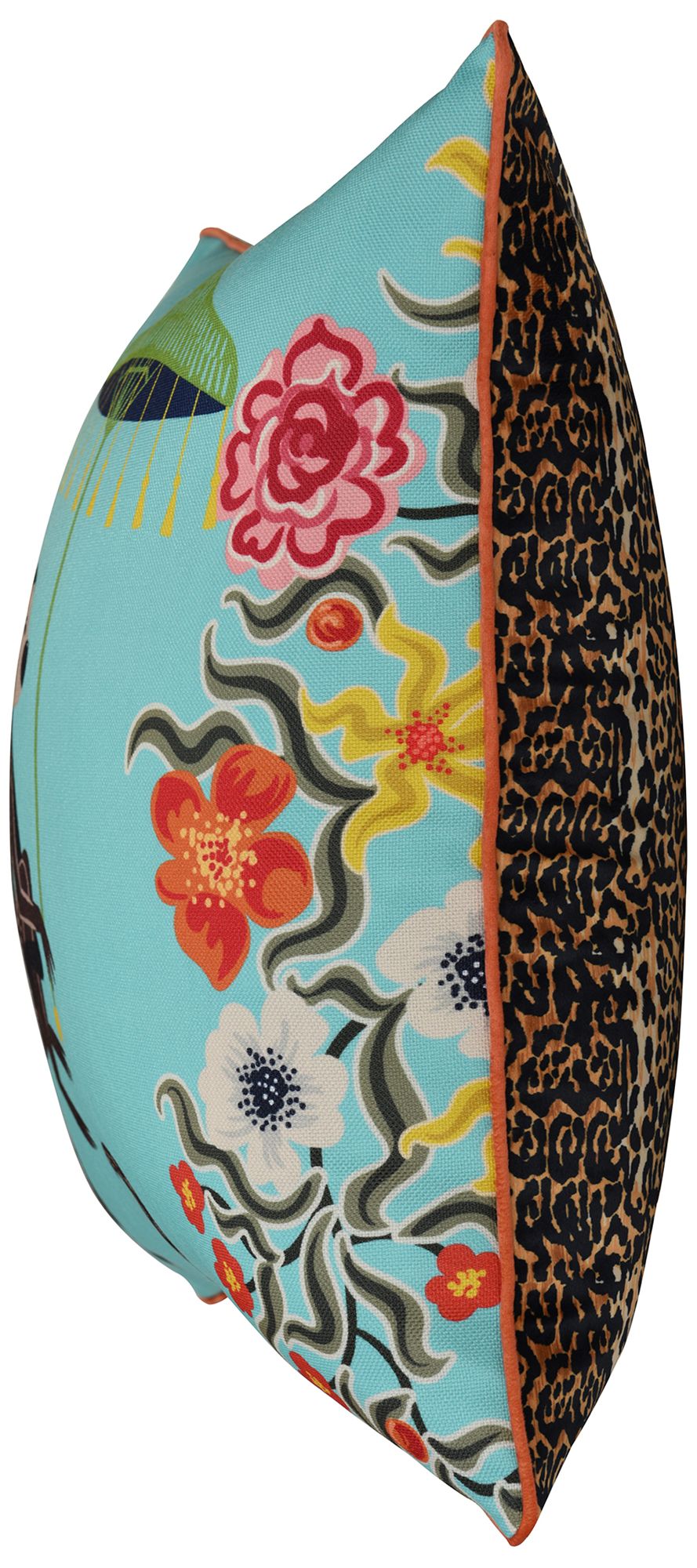 Image 3 Maharaja Monkey 24 x 24 Turquoise Pillow more views