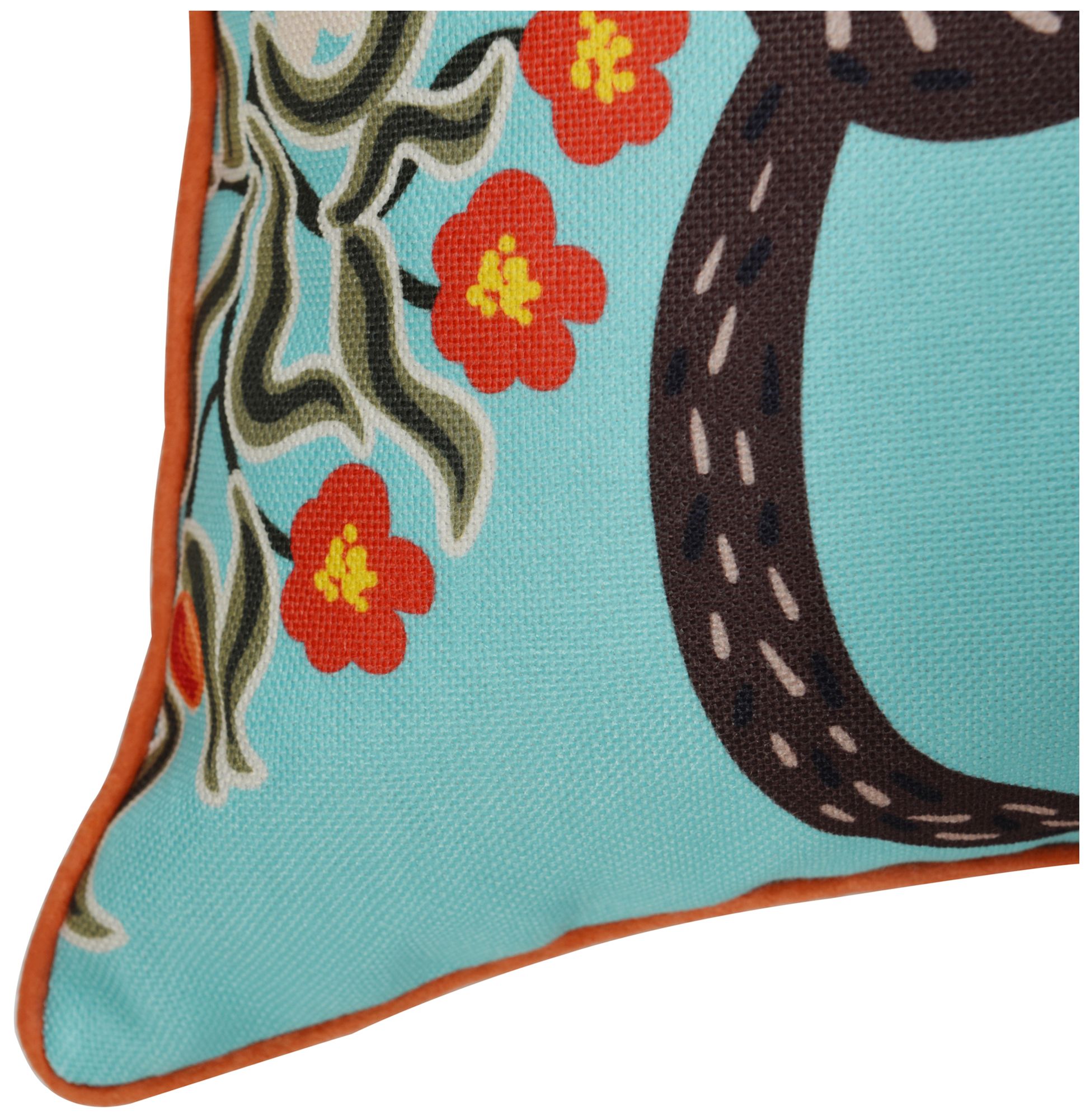 Image 6 Maharaja Monkey 24 x 24 Turquoise Pillow more views