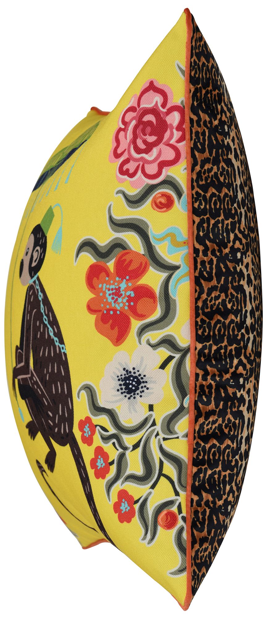 Image 3 Maharaja Monkey 24 x 24 Yellow Pillow more views