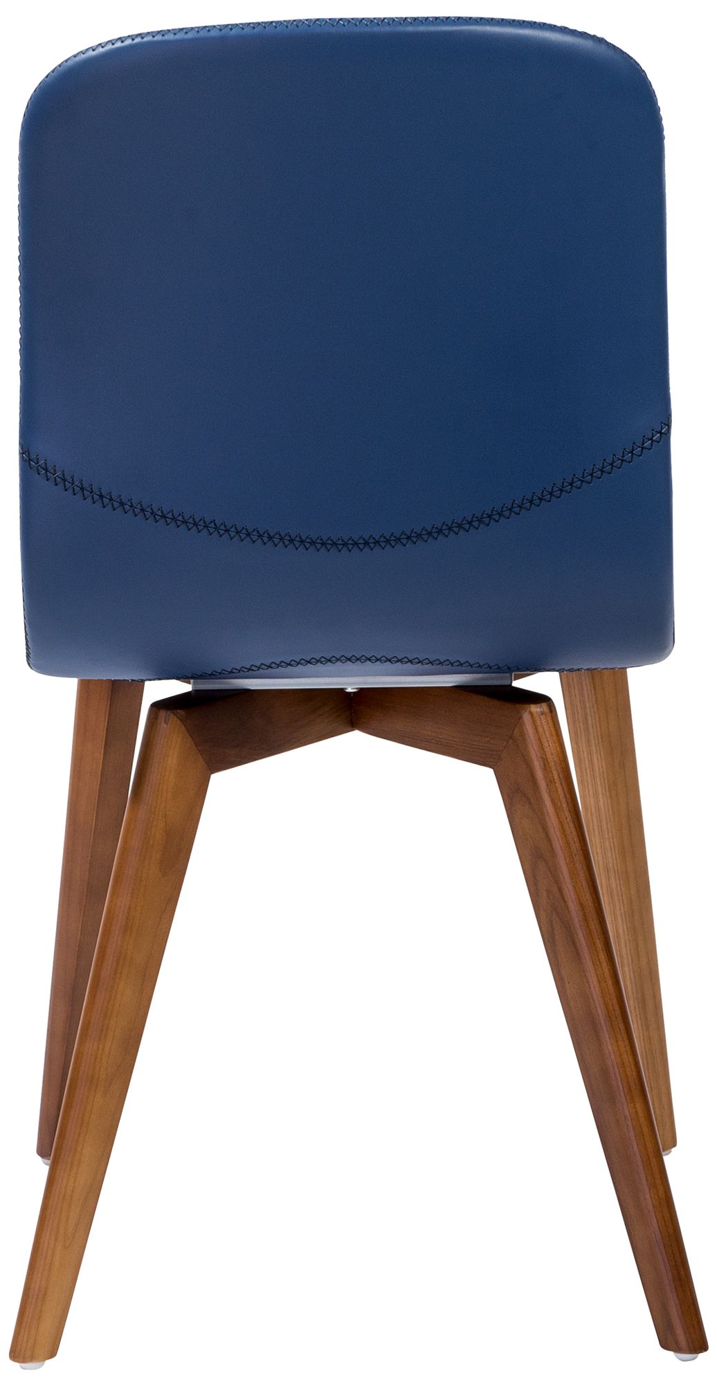 Mai Blue Leatherette Side Chairs Set of 2