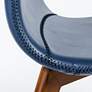 Mai Blue Leatherette Side Chairs Set of 2