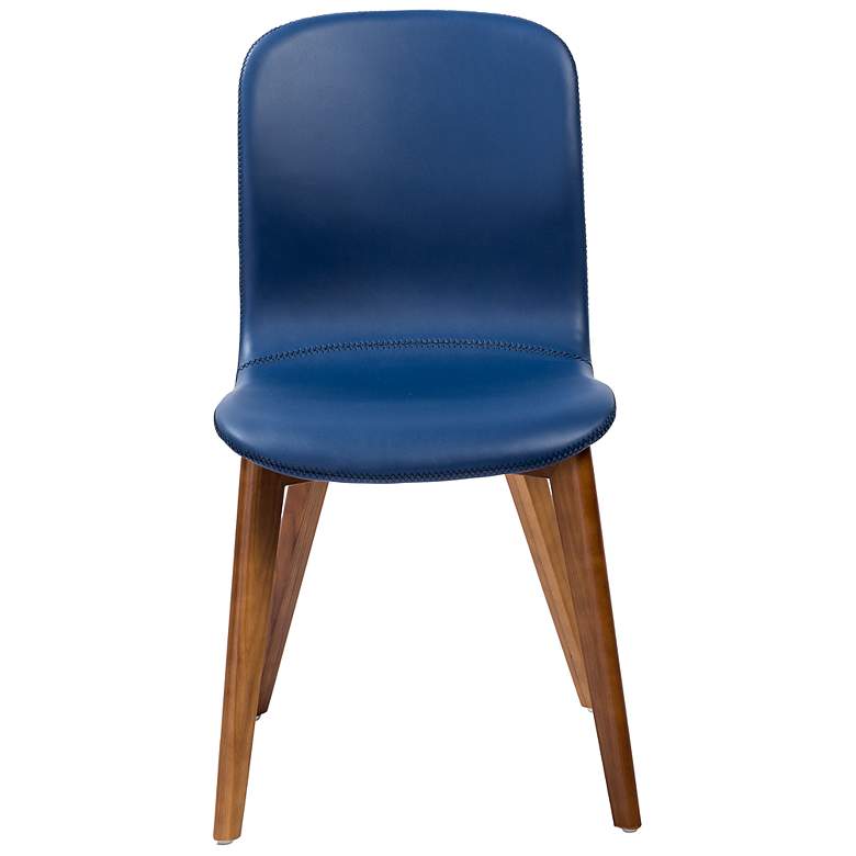 Image 7 Mai Blue Leatherette Side Chairs Set of 2 more views