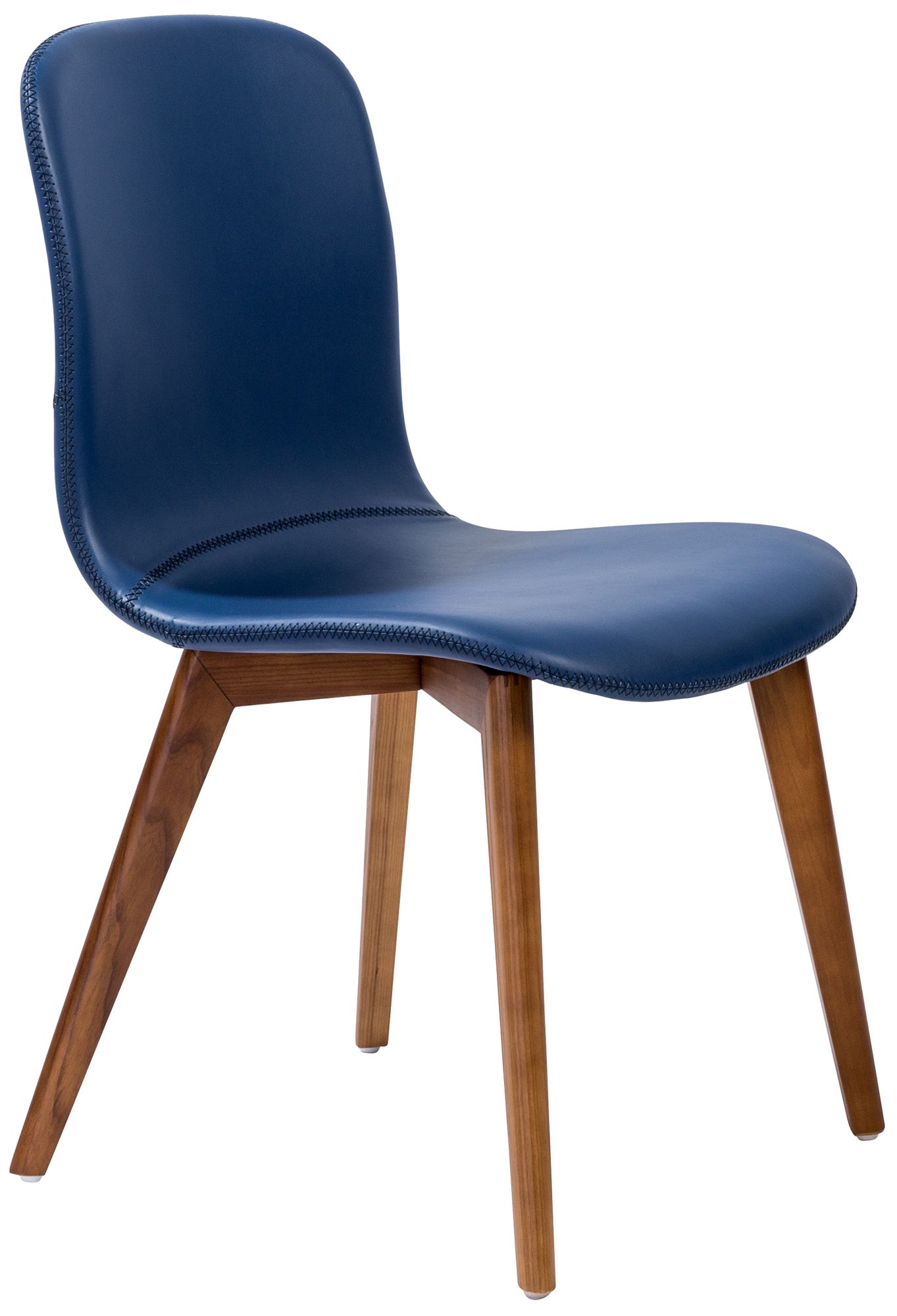 Mai Blue Leatherette Side Chairs Set of 2