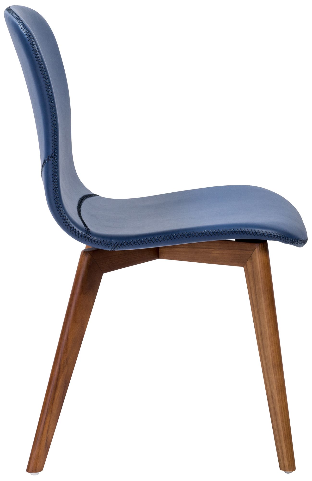 Mai Blue Leatherette Side Chairs Set of 2