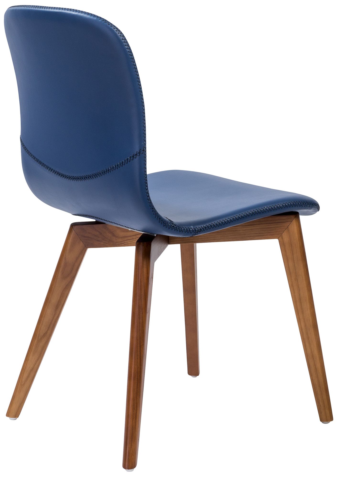 Mai Blue Leatherette Side Chairs Set of 2