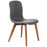 7_Mai Gray Leatherette Side Chairs Set of 2 more views