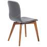 Mai Gray Leatherette Side Chairs Set of 2