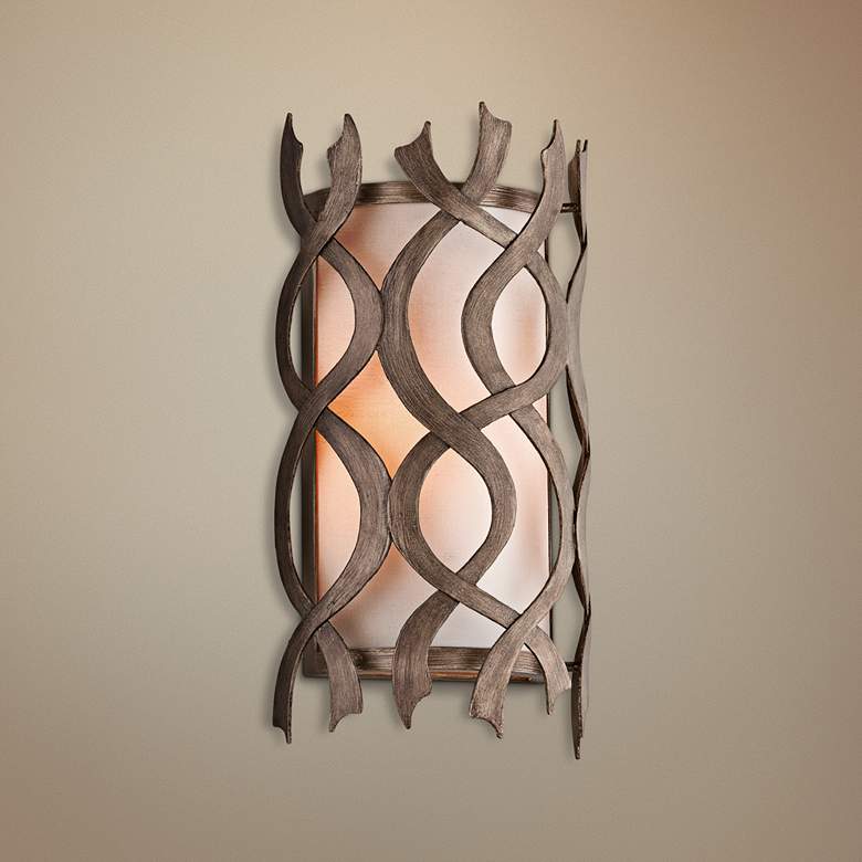 Image 1 Mai Tai 14 3/4" High Cottage Bronze Wall Sconce