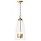 Maiden Glass Pendant (Natural Brass)