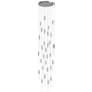 1_Main St. 30" Wide Polish Nickel LED Multi-Light Pendant