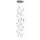 Main St. 30" Wide Polish Nickel LED Multi-Light Pendant