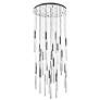 3_Main St. 30" Wide Polish Nickel LED Multi-Light Pendant more views