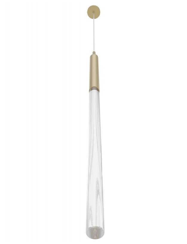 Image 2 Main Street 1-Light 1"W Pendant in Brushed Brass/Snow more views