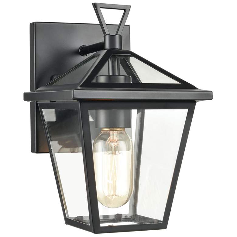 Image 1 Main Street 10" High 1-Light Outdoor Sconce - Black