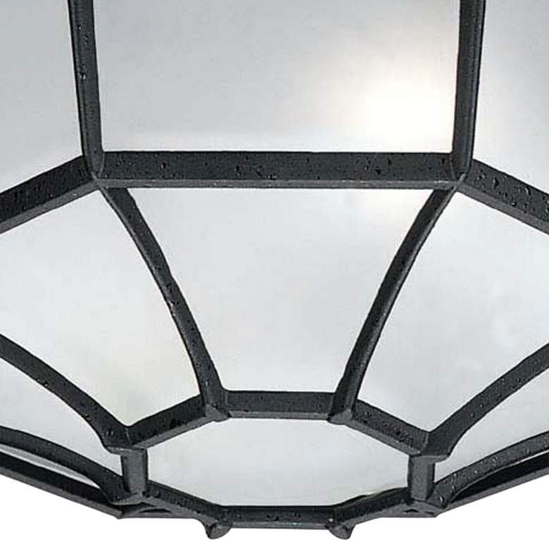 Image 3 Main Street 11 1/4" Wide Black 2-Light Outdoor Ceiling Light more views