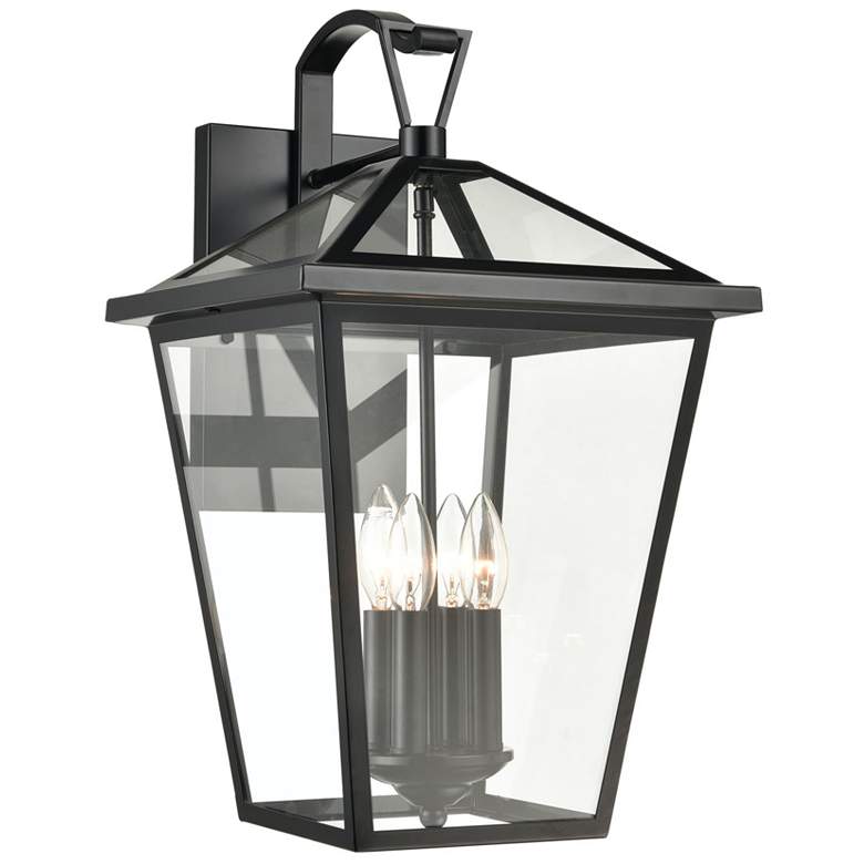 Image 1 Main Street 21" High 4-Light Outdoor Sconce - Black