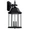 Main Street 25 1/2"H Black 3-Light Outdoor Wall Light