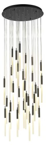 Image 2 Main Street 31-Light 30"W Pendant in Black/Frost more views