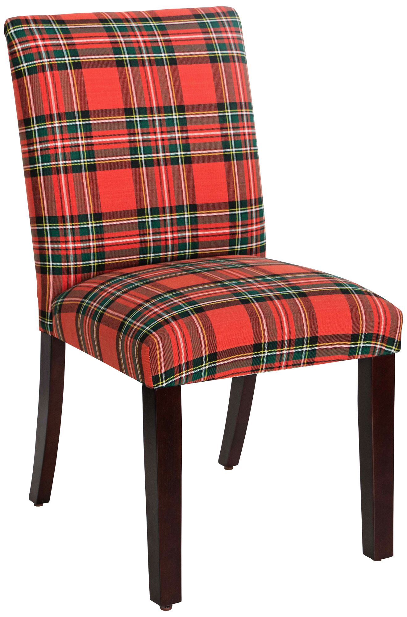 red plaid dining chair covers