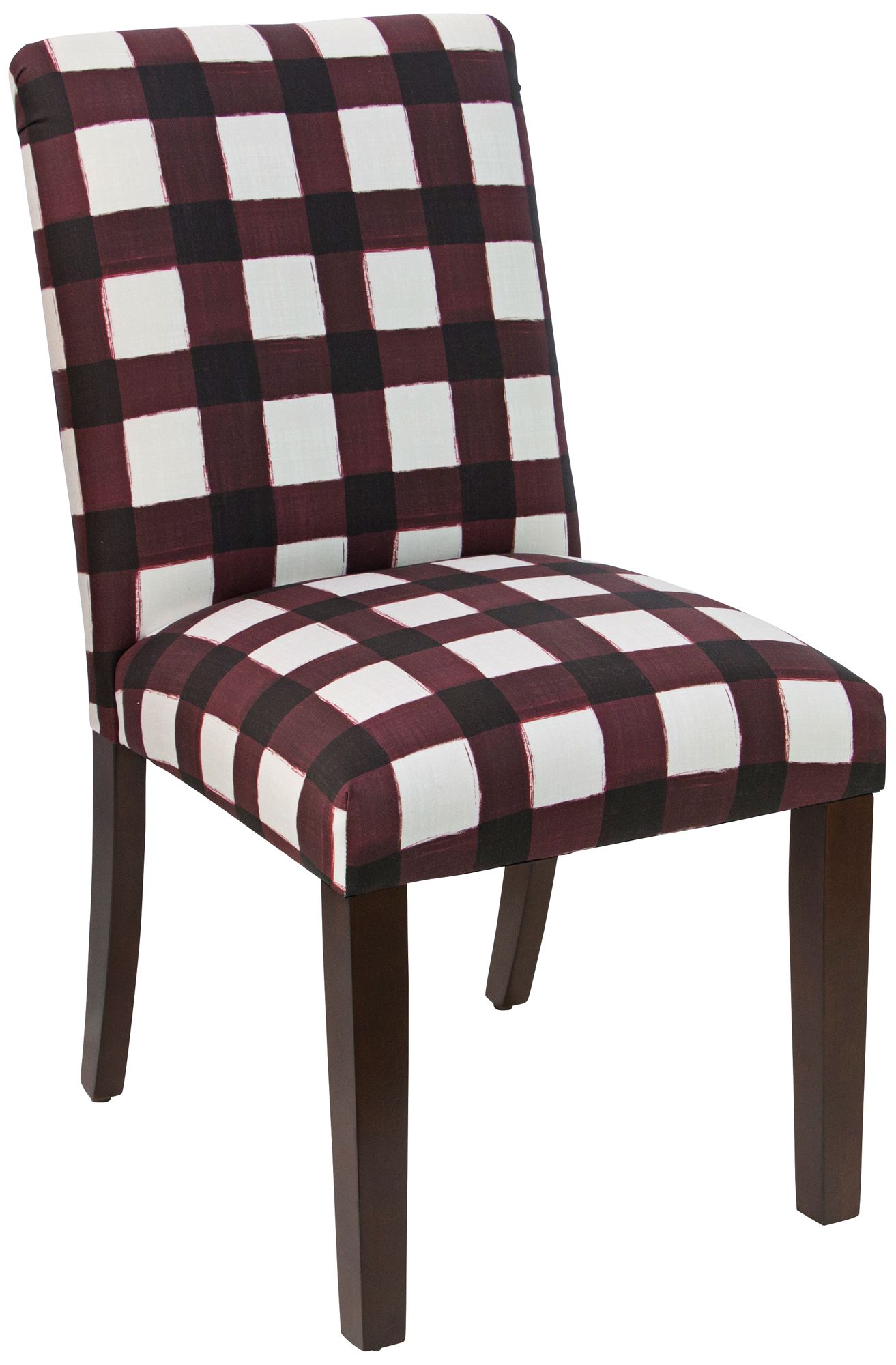 buffalo check upholstered dining chair