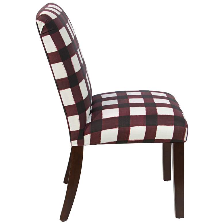 Main Street Buffalo Square Holiday Red Fabric Dining Chair more views