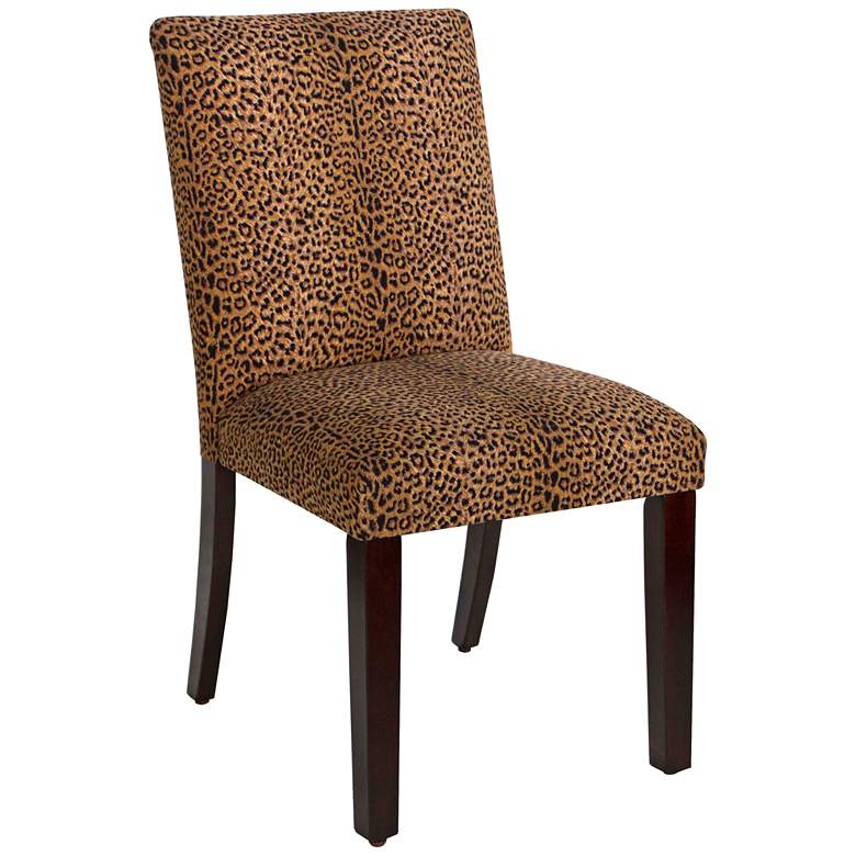 Main Street Cheetah Earth Fabric Dining Chair