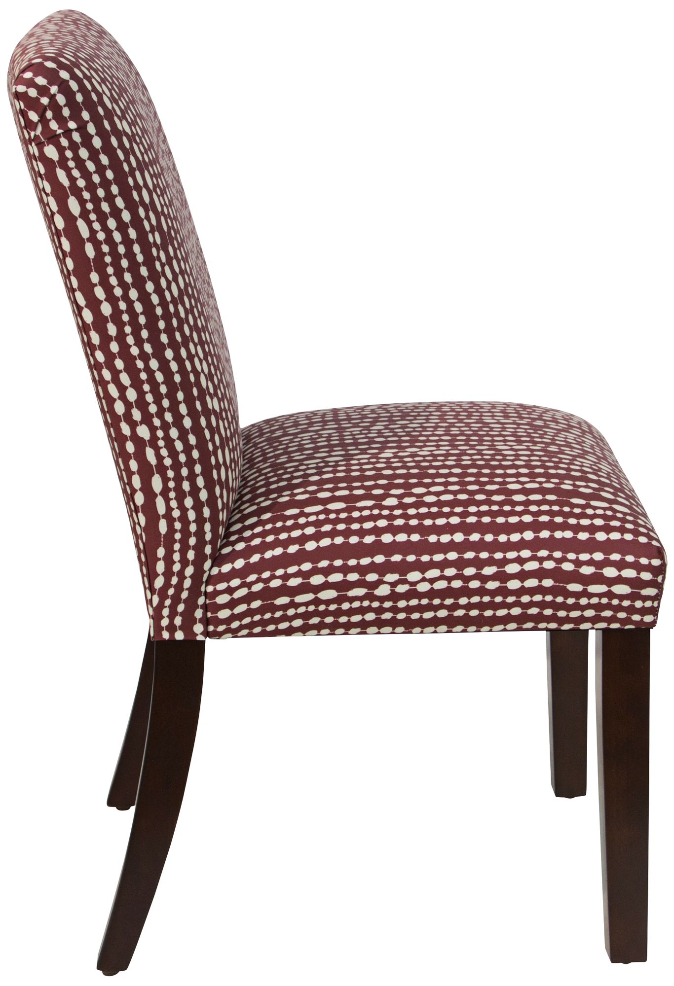 Image 3 Main Street Line Dot Holiday Red Fabric Dining Chair - Made to Order more views