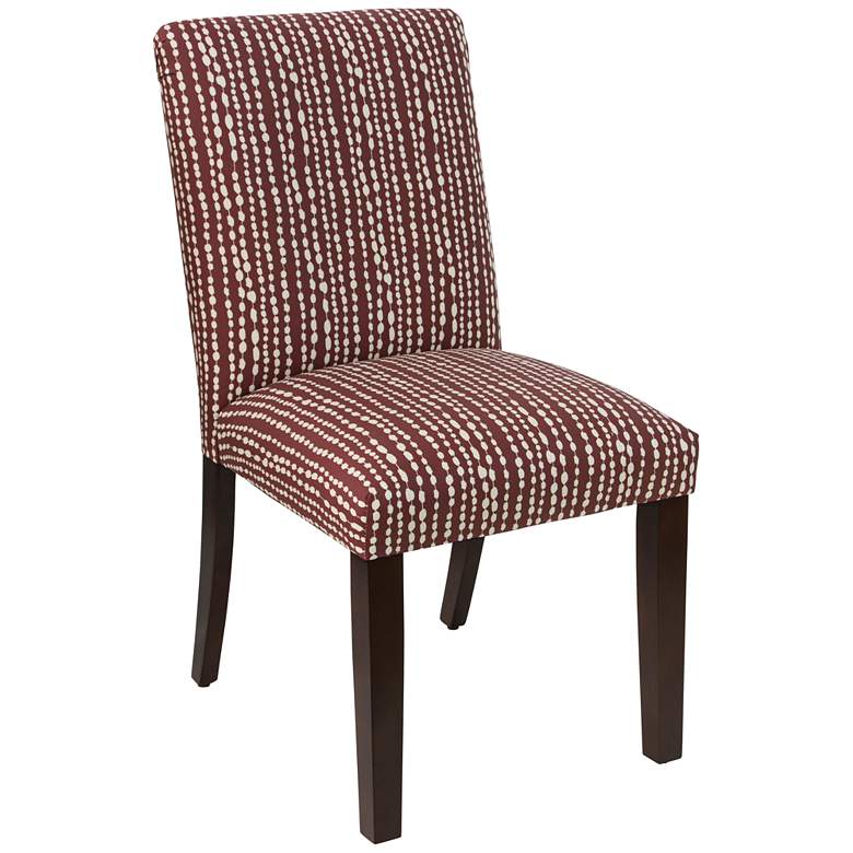 Image 1 Main Street Line Dot Holiday Red Fabric Dining Chair