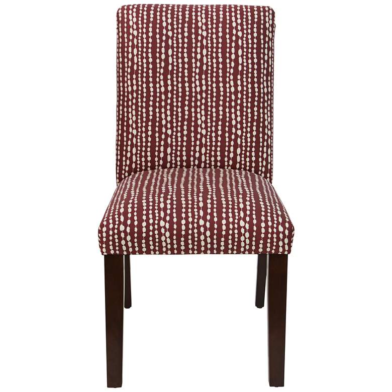 Image 2 Main Street Line Dot Holiday Red Fabric Dining Chair more views