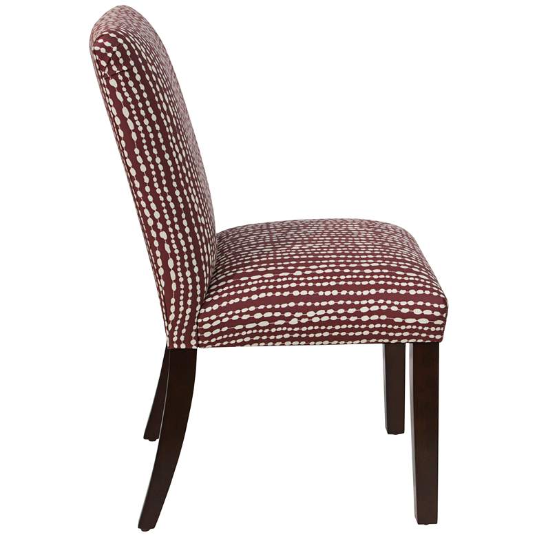Image 3 Main Street Line Dot Holiday Red Fabric Dining Chair more views