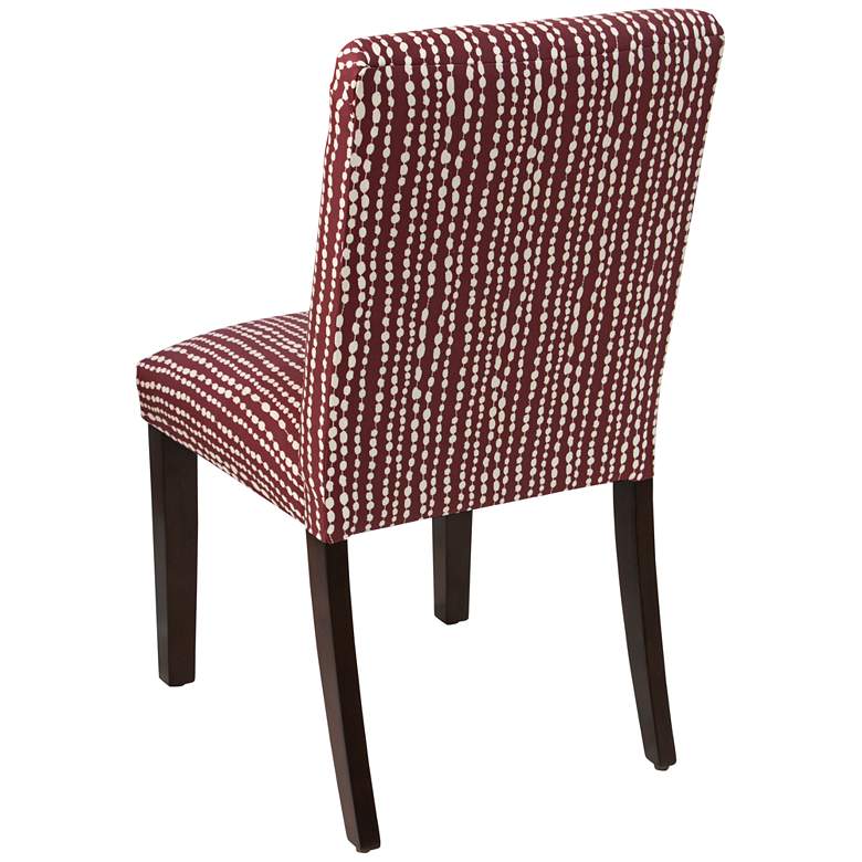 Image 4 Main Street Line Dot Holiday Red Fabric Dining Chair more views