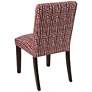 Main Street Line Dot Holiday Red Fabric Dining Chair