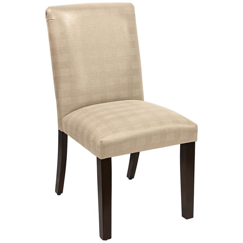 Image 1 Main Street Polished Gold Fabric Dining Chair