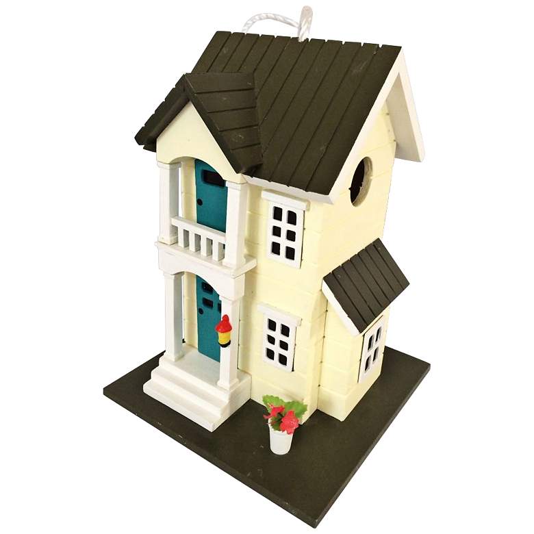 Image 1 Main Street Townhome Yellow Cottage Birdhouse