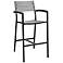 Maine 29" Brown and Gray Outdoor Patio Barstool