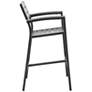 Maine 29" Brown and Gray Outdoor Patio Barstool