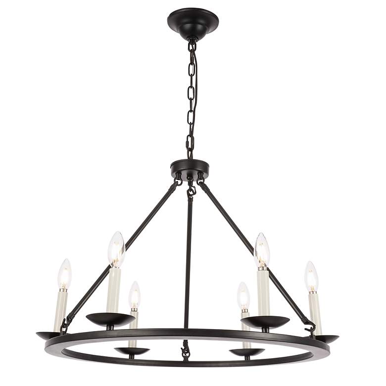 Image 5 Maine 6 Lt Black Chandelier more views
