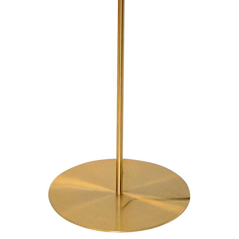 Image 3 Maine Aged Brass Floor Lamp with White Shade more views