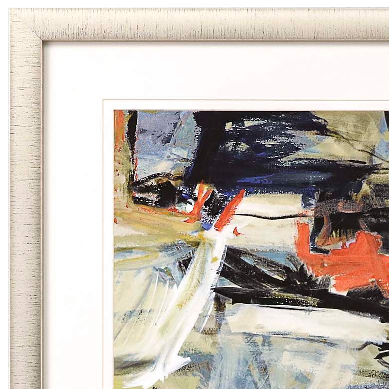 Image 4 Mainstream II 38" High Framed Exclusive Giclee Wall Art more views