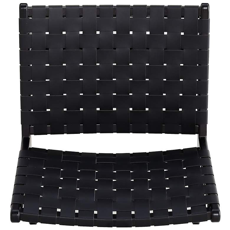 Image 5 Maintenon Black Faux Leather Accent Chair more views